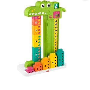 NWT Fisher-Price Adding Alligator Educational Toy W/ 10 Stacking Blocks
